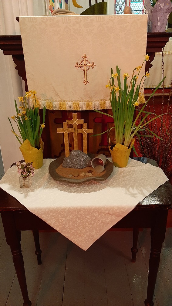Getting ready for Easter at St. Mark's